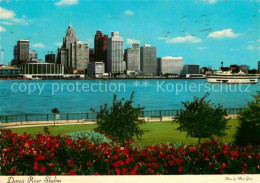 72664395 Detroit_Michigan River Skyline - Autres & Non Classés