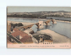 AVIGNON : Le Pont Saint-Bénézet, Vue Prise Du Rocher Des Doms - Très Bon état - Avignon (Palais & Pont)