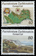 LIECHTENSTEIN 1977 Nr 667-668 Postfrisch S1774FE - Unused Stamps