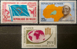 LP3844/2273 - NIGER - 1962/1963 - Divers - N°118 NEUF** + N°117 Et 119 NEUFS* - Níger (1960-...)