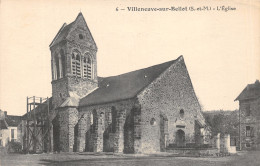 77-VILLENEUVE SUR BELLOT-L EGLISE-N°T2412-G/0191 - Autres & Non Classés