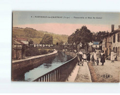 FONTENOY LE CHATEAU : Passerelle Et Rue Du Canal - état - Other & Unclassified