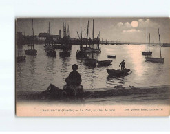 SAINT GILLES CROIX DE VIE : Le Port, Au Clair De Lune - état - Saint Gilles Croix De Vie