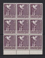 Un Bloc     9  Timbres Stempel  2 Mark **   Allemagne   Occupation Alliée   Zone Interalliée AAS   Deutsche Post  960 - Nuevos