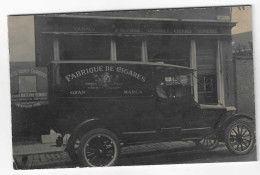 56349   Grace  Berleur  Fabrique  Cigares  Maison  Materne Demaret   Photo  Sur  Carton  15  X 9,5  Ancienne  Voiture - Grace-Hollogne