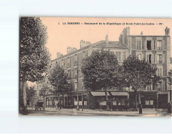 LA GARENNE COLOMBES : Boulevard De La République Et Rond-Point Du Centre - état - La Garenne Colombes
