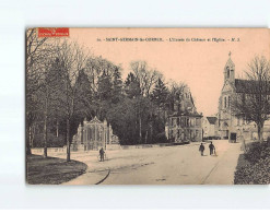 SAINT GERMAIN LES CORBEIL : L'Entrée Du Château Et L'Eglise - Très Bon état - Autres & Non Classés