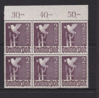 Un Bloc     6  Timbres Stempel  2 Mark **   Allemagne   Occupation Alliée   Zone Interalliée AAS   Deutsche Post  960 - Postfris