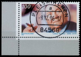 BRD BUND 1996 Nr 1894 Zentrisch Gestempelt ECKE-ULI X565DEE - Used Stamps