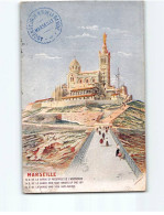 MARSEILLE : Notre Dame De La Garde Et Passerelle De L'ascenseur - état - Notre-Dame De La Garde, Lift