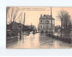 SAINT MAUR CRETEIL : Inondations De 1910, Villa Schaken, Sauvetage Des Habitants Par Les Soldats - Très Bon état - Saint Maur Des Fosses