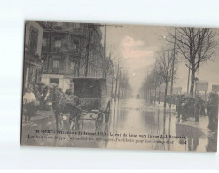 IVRY SUR SEINE : Inondations De 1910, La Rue De Seine Vers La Rue J.-J Rousseau - Très Bon état - Ivry Sur Seine