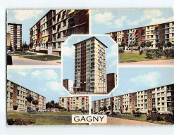 GAGNY : H.L.M Rue J. Guesde, Rue J. Moulin, Cité R.J Moulin Et La Tour Dans La Cité - Très Bon état - Gagny