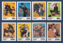 Zaïre - YT N° 1029 à 1036 ** - Neuf Sans Charnière - 1981 - Ongebruikt