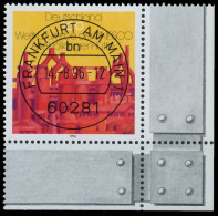 BRD BUND 1996 Nr 1875 Zentrisch Gestempelt ECKE-URE X566002 - Gebraucht