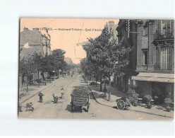 ASNIERES : Boulevard Voltaire, Quai D'Asnières - état - Asnieres Sur Seine