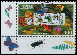 BRD BUND 1996 Nr 1867 Zentrisch Gestempelt ECKE-ULI X566126 - Used Stamps