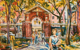 72650796 Cambridge_Massachusetts Harvard Gate Watercolor Painting By Charles Dem - Andere & Zonder Classificatie