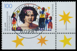 BRD BUND 1996 Nr 1834 Zentrisch Gestempelt ECKE-URE X56AAFE - Used Stamps