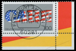 BRD BUND 1995 Nr 1829 Zentrisch Gestempelt ECKE-URE X56AC3E - Used Stamps