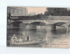 JONZAC : La Seugne Et Le Pont En Pierre - état - Jonzac