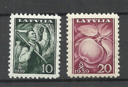 LETTLAND Latvia 1939 Michel 279 - 280 * - Lettland