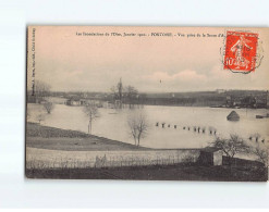 PONTOISE : Les Inondations De 1910, Vue Prise De La Sente D'Auvers - Très Bon état - Pontoise