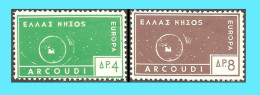 GREECE-GRECE-HELLAS - ITALY- IONIAN  ARCOUDI ISLAND -EUROPA 1963: Unofficial -private Issue - Compl. Set  MNH** - Nuevos