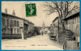 CPA 54 CIREY Sur VEZOUZE - Rue De La Paix ° E. Charton ** Phila Marcophilie Cachet - Cirey Sur Vezouze