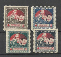 LATVIA Lettland 1921 Michel 51 - 54 Z * - Letland