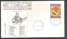 Vatican 1968, Newspaper L`Osservatore Romano, Special Cover - Other & Unclassified