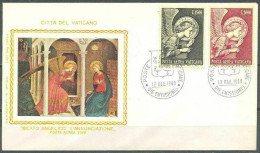 Vatican 1968, The Annunciation, Beato Angelico, FDC - Autres & Non Classés