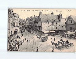 BOURGES : Place Planchat Et Rue Du Commerce à Vol D'oiseau - état - Bourges