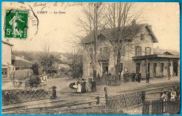 CPA 54 CIREY Sur VEZOUZE - La GARE (fourmille De Détails) ° E. Charton - Cirey Sur Vezouze