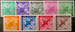 LP3844/2276 - NIGER - 1962 - TIMBRES TAXE - SERIE COMPLETE - N°22 à 30 NEUFS* - Niger (1960-...)