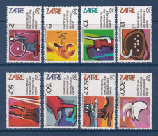 Zaïre - YT N° 1051 à 1058 ** - Neuf Sans Charnière - 1981 - Ungebraucht