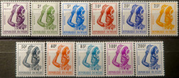 LP3844/2277 - NIGER - 1962/1971 - TIMBRES TAXE - SERIE COMPLETE - N°1 à 12 NEUFS* - Niger (1960-...)