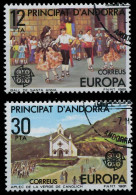 ANDORRA SPANISCHE POST 1980-1989 Nr 138-139 Gestempelt X5A0042 - Usados