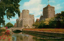 72614782 Canterbury Kent West Gate And River Stour  - Other & Unclassified