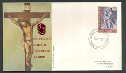 Vatican 1969, Crucifix Of Nemi, Special Cover - Otros & Sin Clasificación