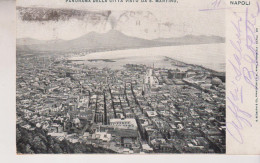 NAPOLI  PANORAMA DELLA CITTA' VISTO DA S. MARTINO VG  1902 - Napoli