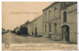 CPA  Lobbes  -  Bonniers La Route D'Anderlues à Lobbes  Magasin Au Bon Marché Charles Notre-Dame (droite) - Lobbes