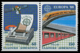 GRIECHENLAND 1988 Nr 1685C-1686C Postfrisch WAAGR PAAR S1F935A - Neufs