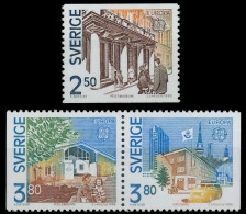 SCHWEDEN 1990 Nr 1589-1591mWP Postfrisch S201082 - Unused Stamps