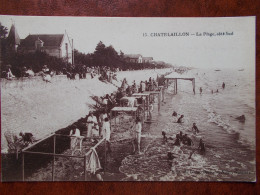 17 - CHATELAILLON - La Plage, Côté Sud. (à Marée Haute) - Châtelaillon-Plage