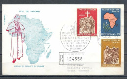 Vatican 1969, Pope Paul VI, Travel To Uganda, FDC - Other & Unclassified
