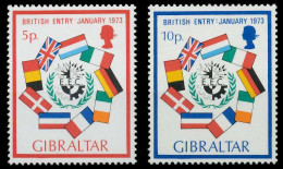 GIBRALTAR 1973 Nr 297-298 Postfrisch S21BE7A - Gibraltar