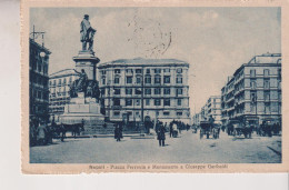 NAPOLI PIAZZA  FERROVIA E MONUMENTO A GIUSEPPE GARIBALDI VG - Napoli (Naples)