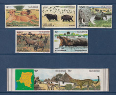 Zaïre - YT N° 1098 à 1104 ** - Neuf Sans Charnière - ND - Non Dentelé - 1982 - Neufs