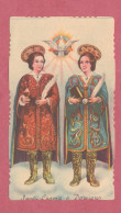 Santini, Holy Card. Santi Cosma E Damiano. Imprimatur Mediolani 14.4.1906 . Dim. 100 X57 Mm- - Images Religieuses